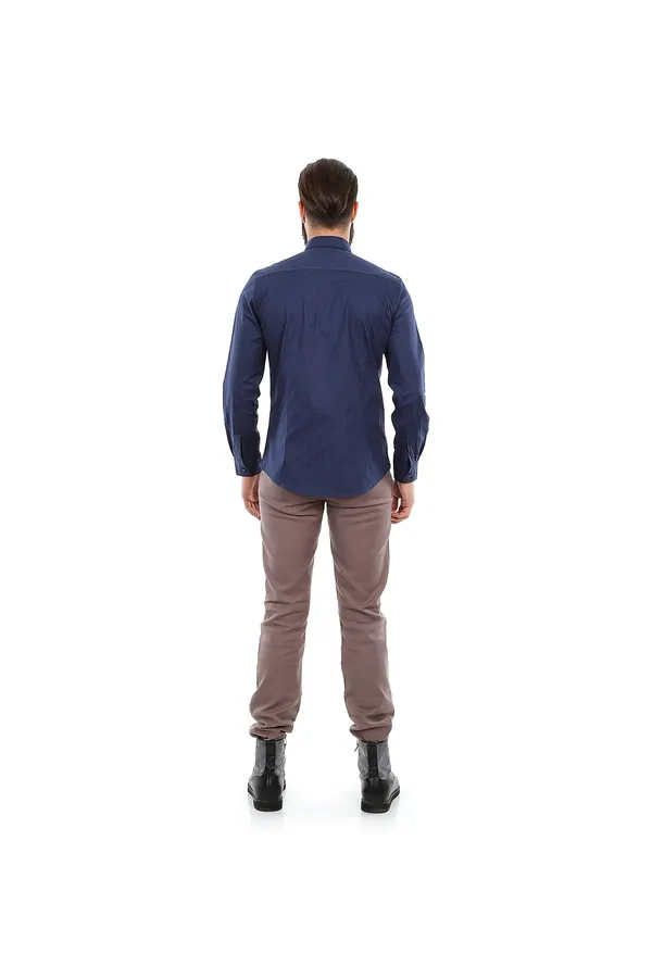 Lacivert Slim Fit Gömlek